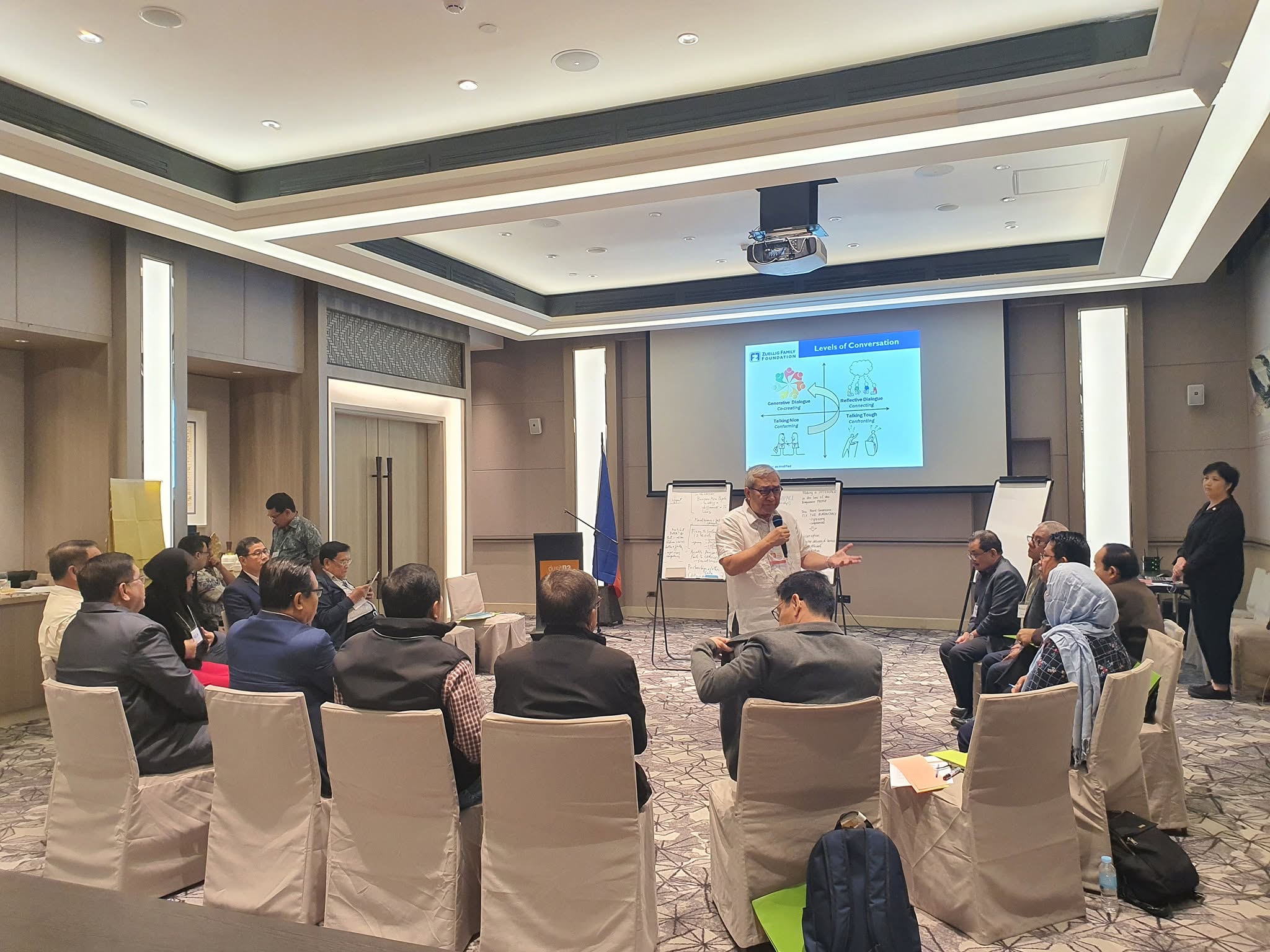 BARMM Cabinet planning participants discuss their strategies in Davao City.