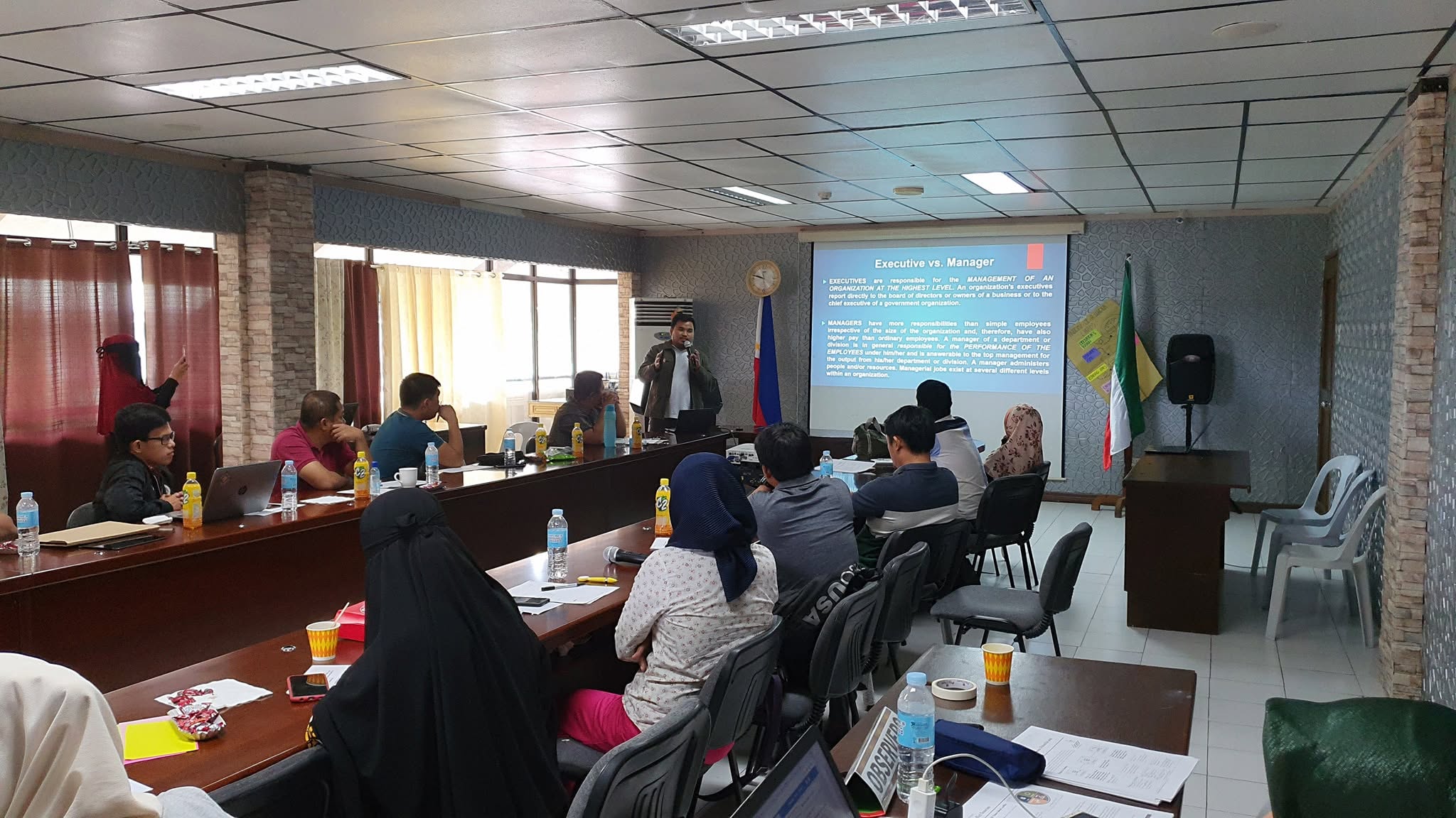 Executive Leadership Course participants take part in a session in Cotabato City.